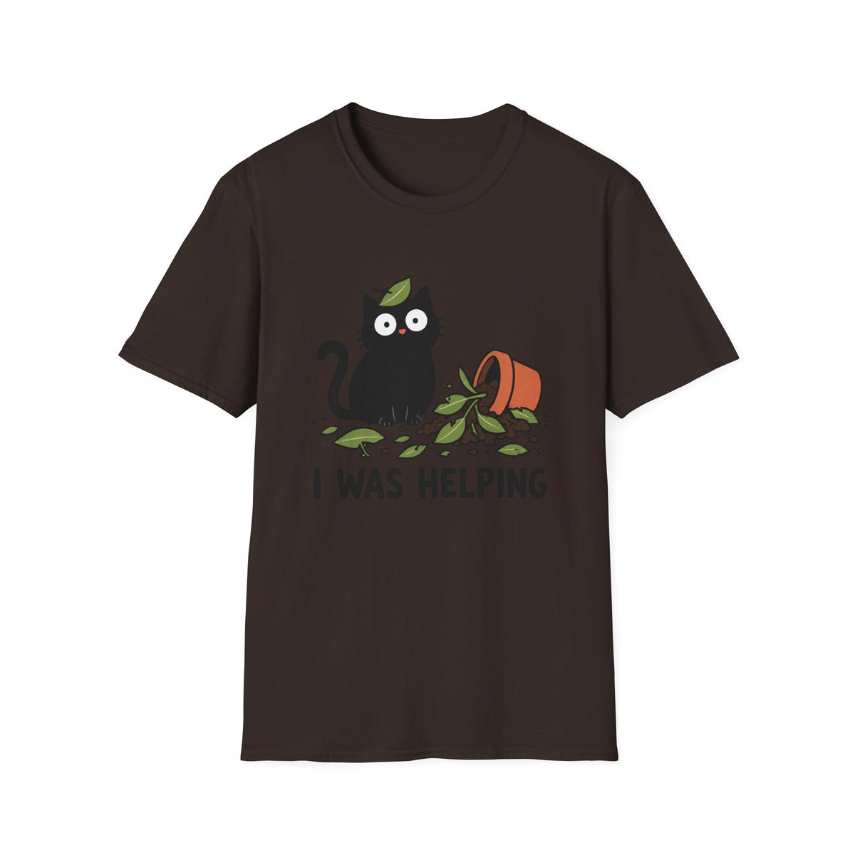 I Was Helping Black Cat T-Shirt