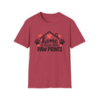 Home Is Filled With Paw Prints – Cat & Dog T-Shirt