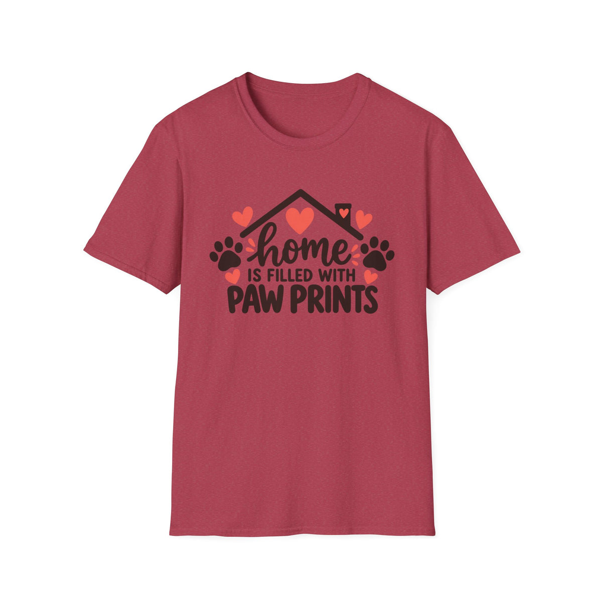 Home Is Filled With Paw Prints T-Shirt