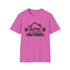 Home Is Filled With Paw Prints – Cat & Dog T-Shirt