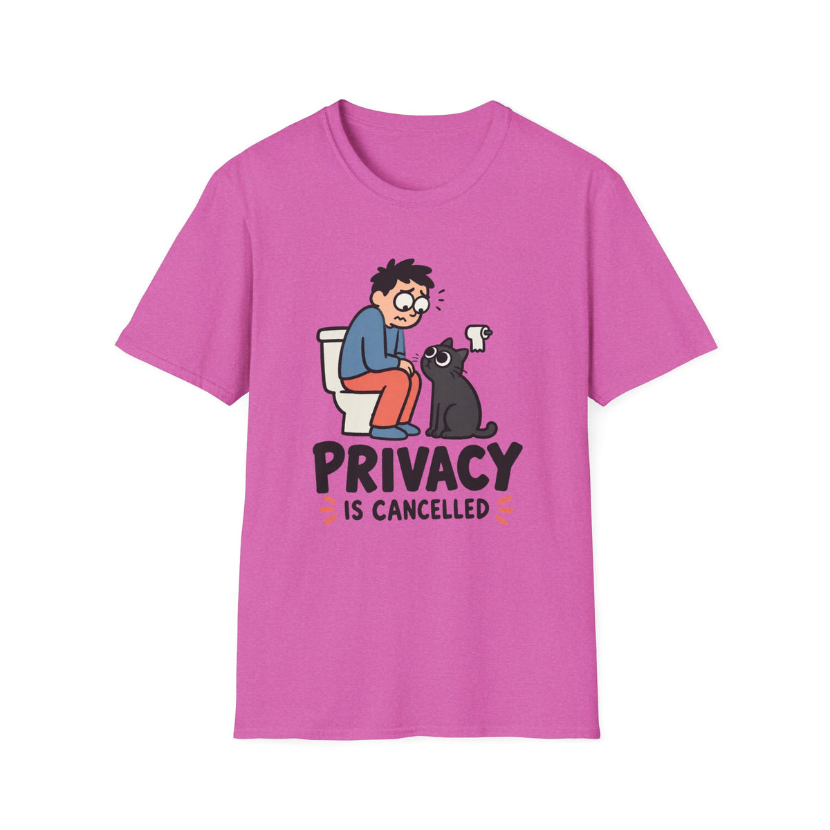 Privacy Is Cancelled Cat T-Shirt