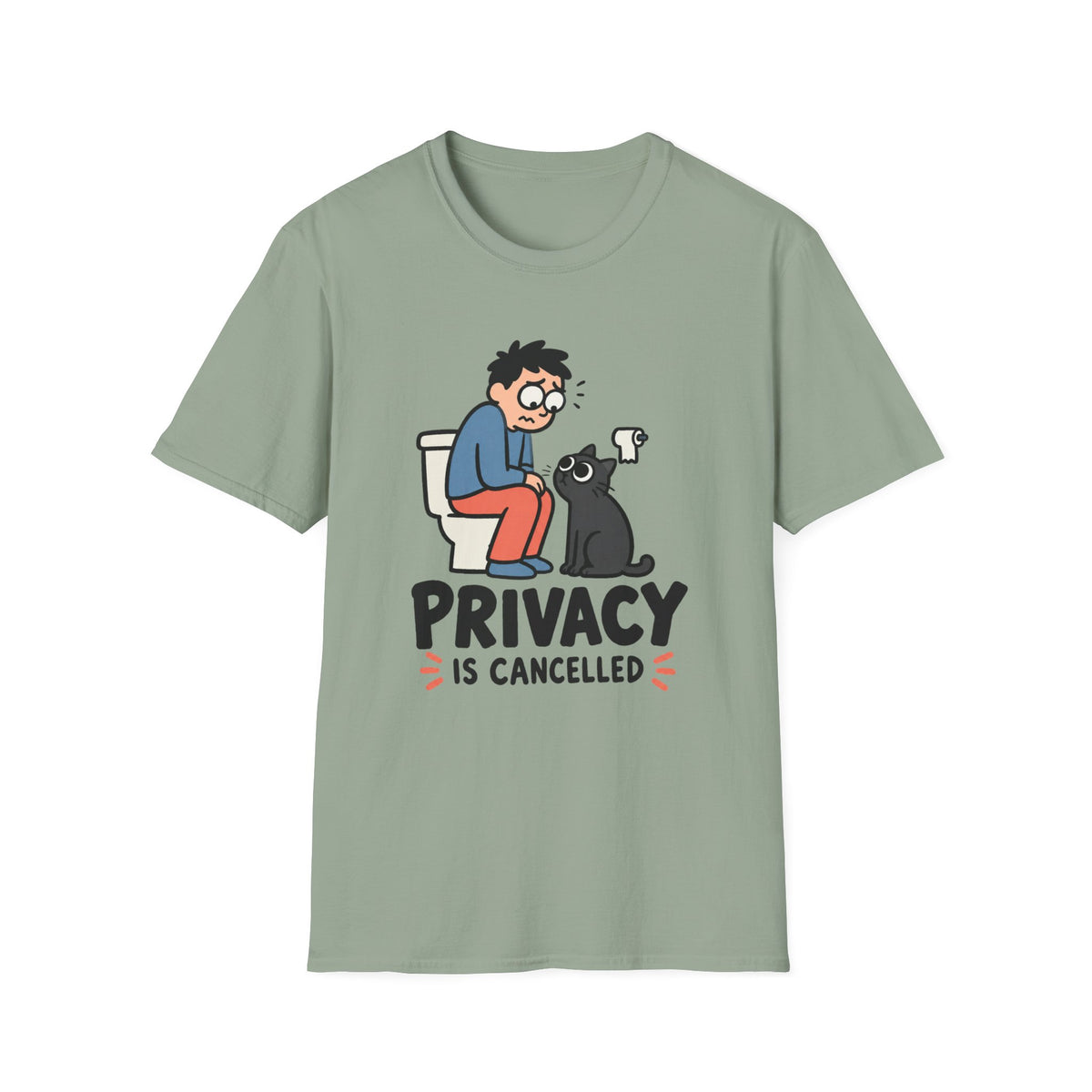 Privacy Is Cancelled Cat T-Shirt