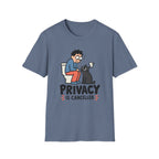 Privacy Is Cancelled – Funny Cat T-Shirt