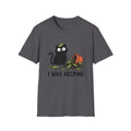 I Was Helping – Funny Black Cat T-Shirt