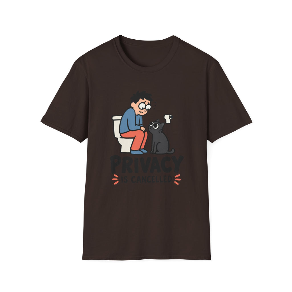 Privacy Is Cancelled – Funny Cat T-Shirt