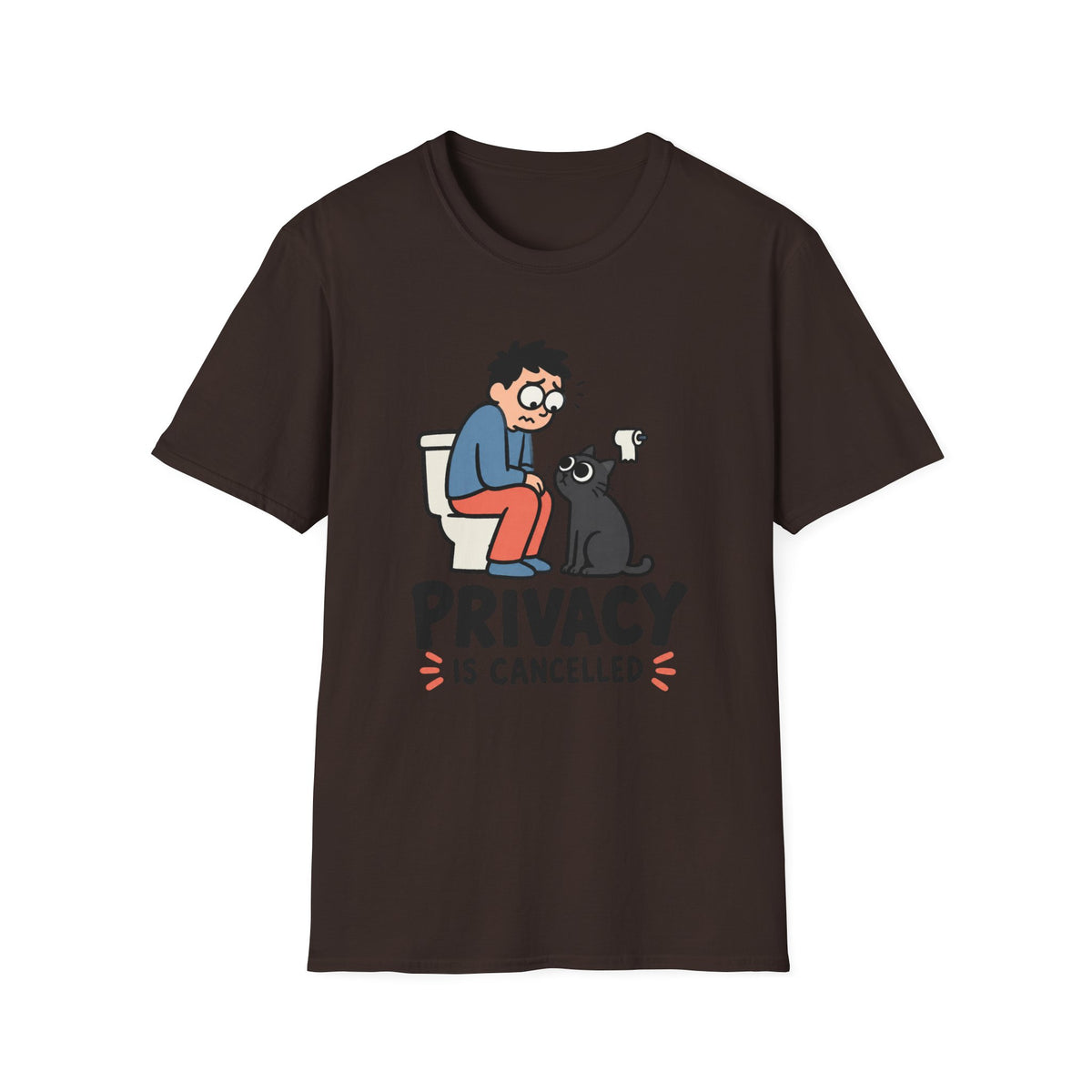 Privacy Is Cancelled Cat T-Shirt