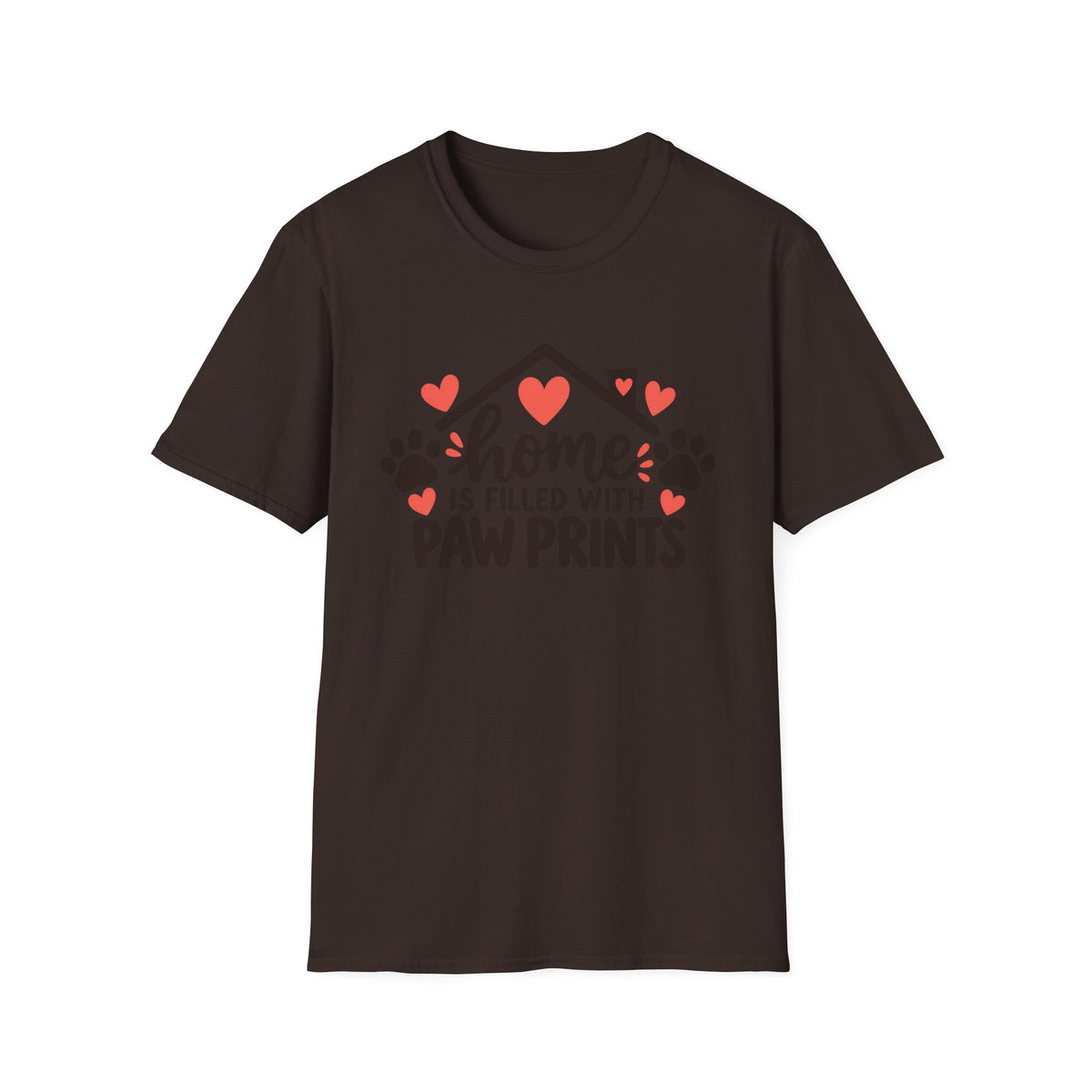 Home Is Filled With Paw Prints T-Shirt
