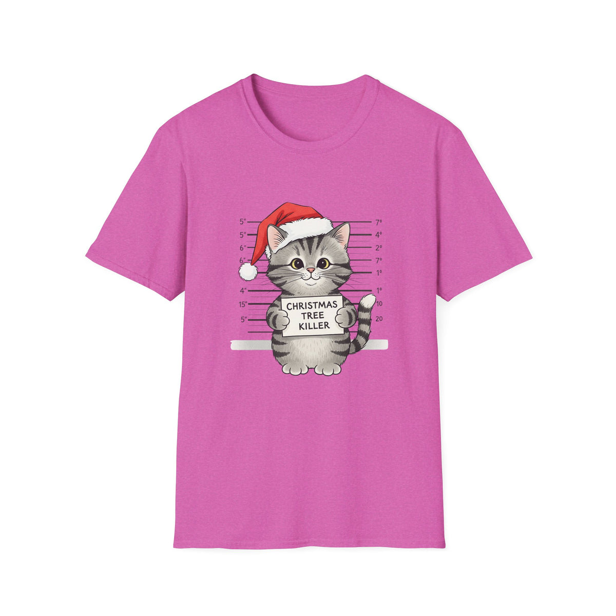 Christmas Tree Killer Cat T-Shirt