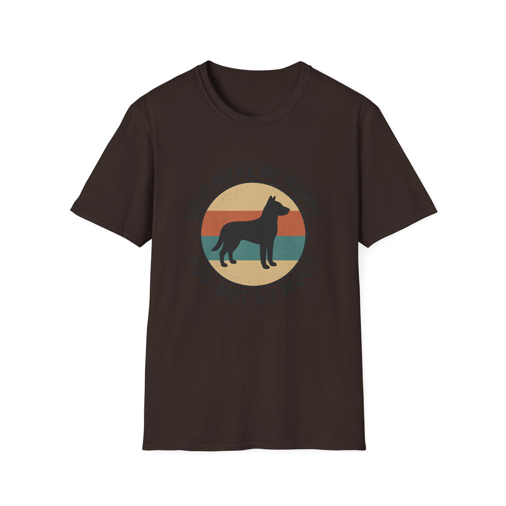 Dogs Make Me Happy T-Shirt