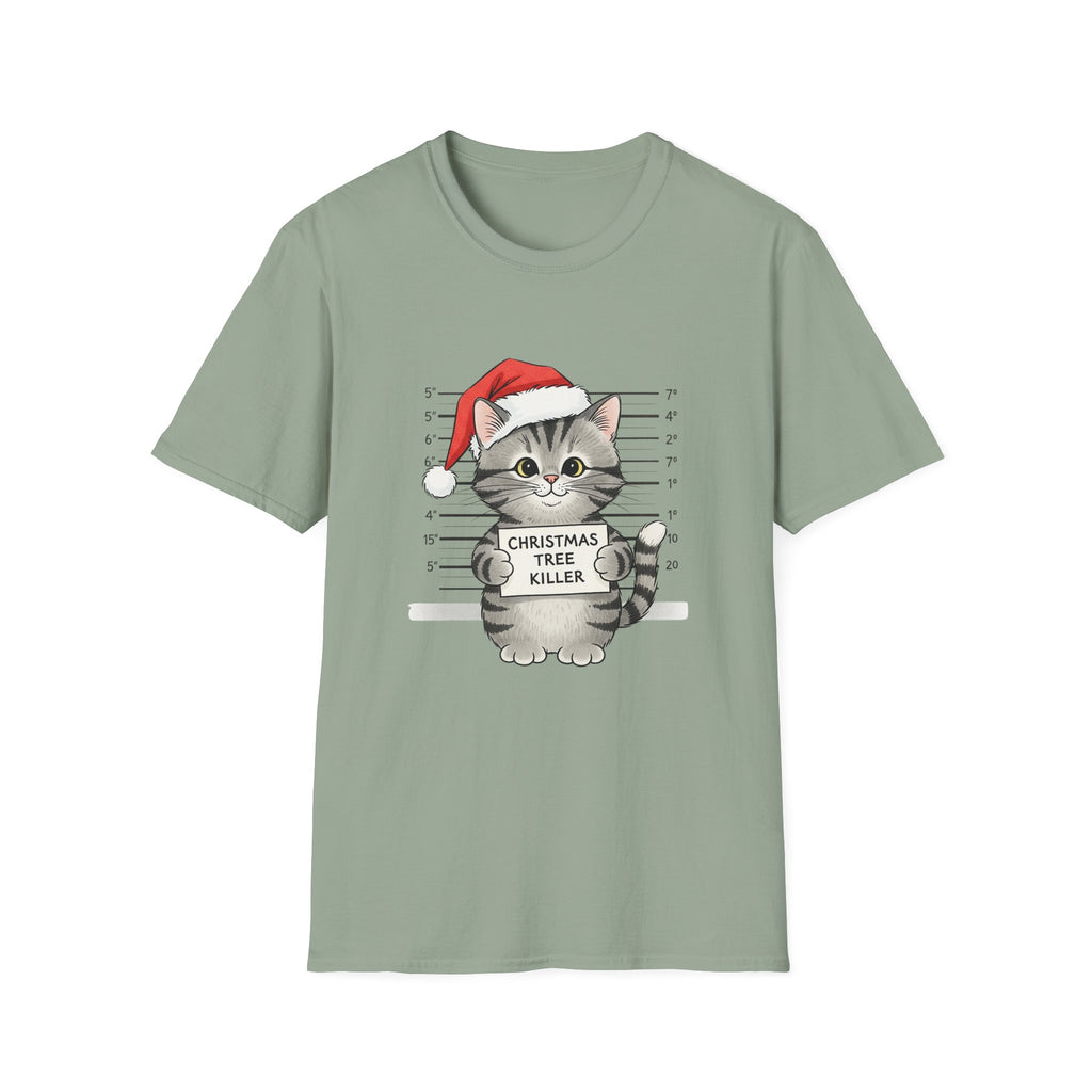 Christmas Tree Killer Cat T-Shirt