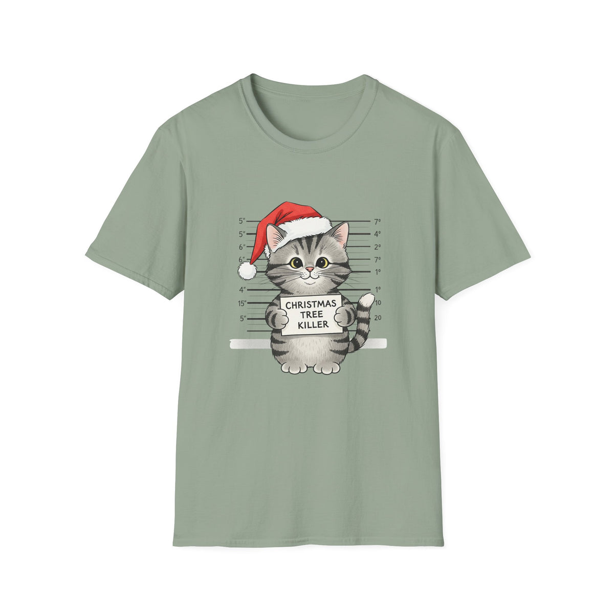 Christmas Tree Killer Cat T-Shirt