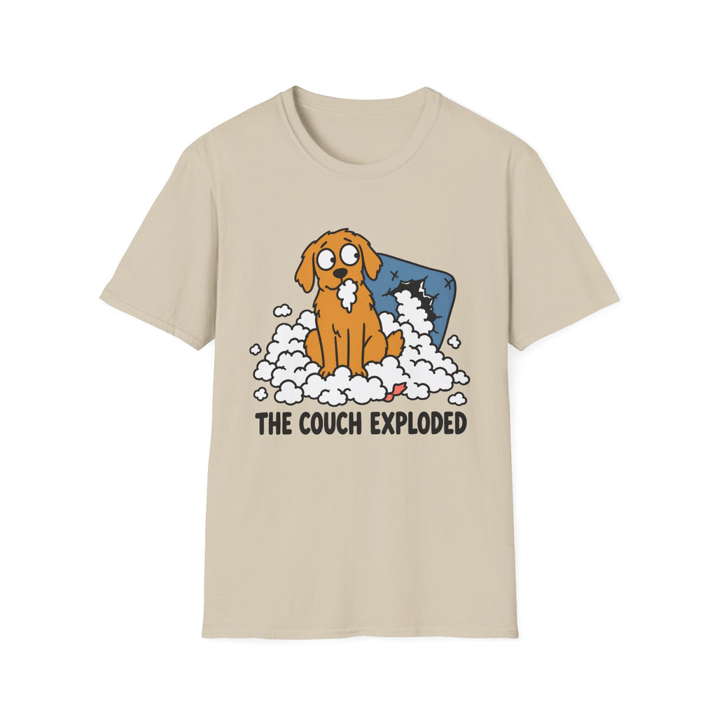 The Couch Exploded Dog T-Shirt