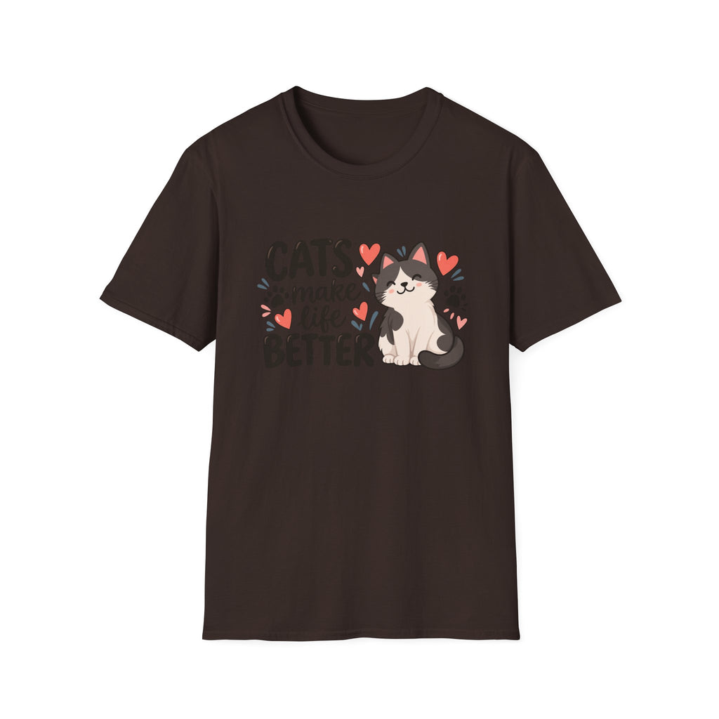 Cats Make Life Better – Cat Lover T-Shirt