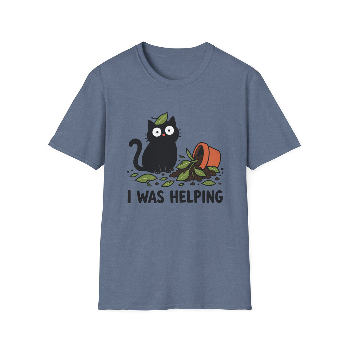 I Was Helping Black Cat T-Shirt