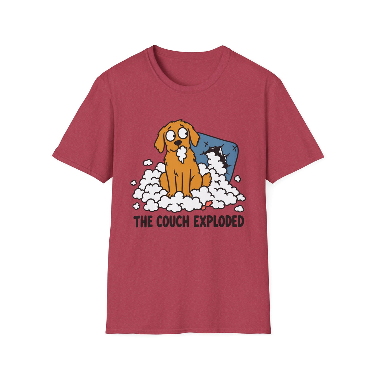 The Couch Exploded Dog T-Shirt