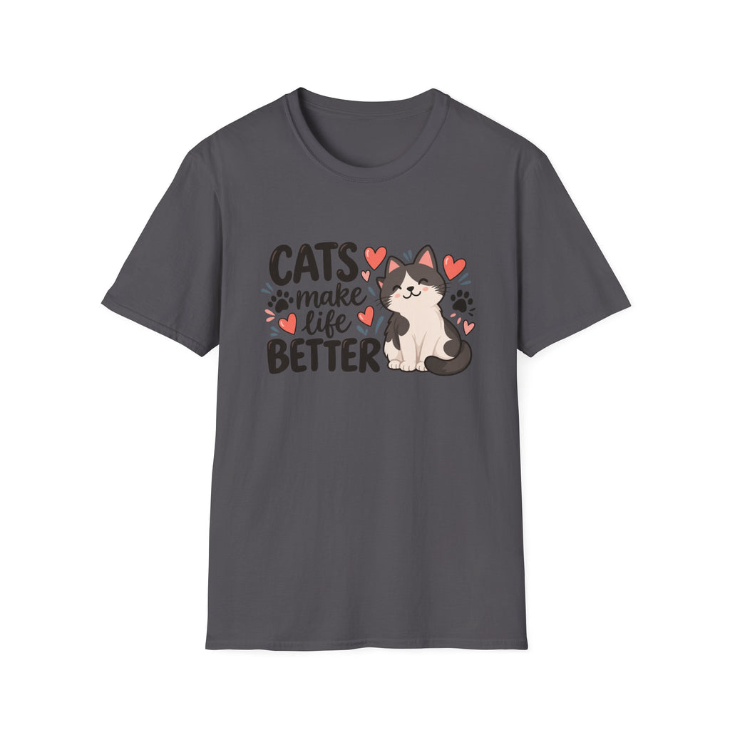 Cats Make Life Better – Cat Lover T-Shirt