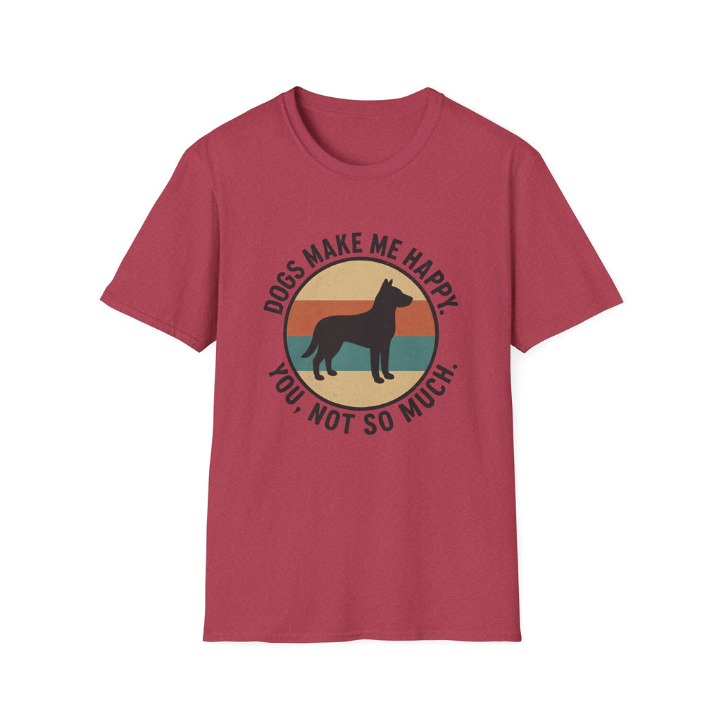 Dogs Make Me Happy T-Shirt
