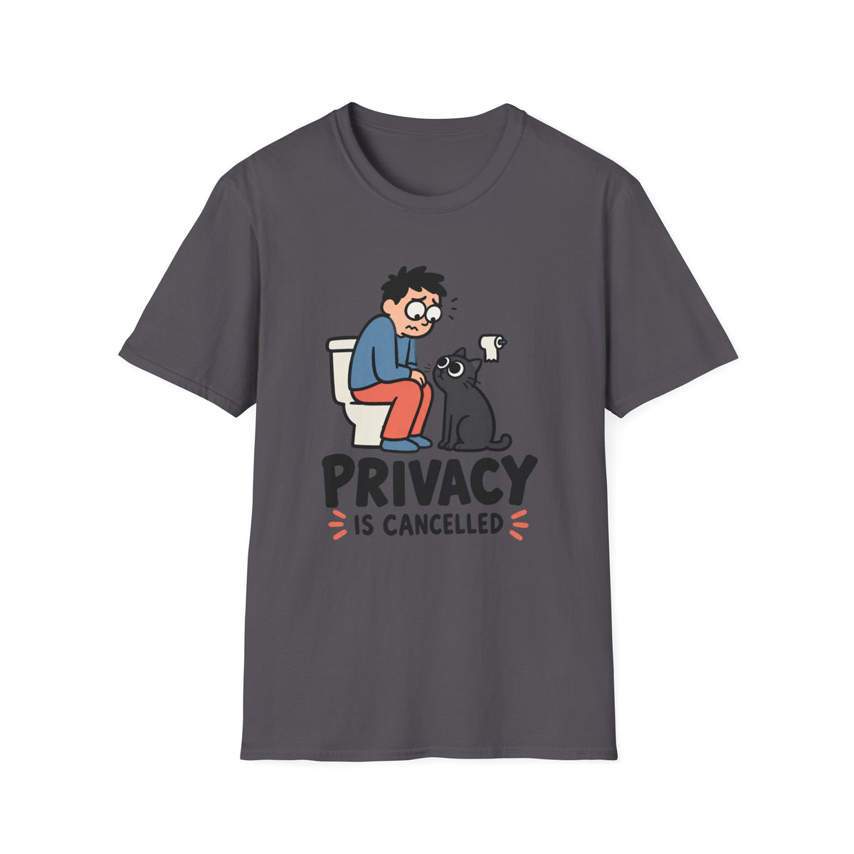 Privacy Is Cancelled Cat T-Shirt