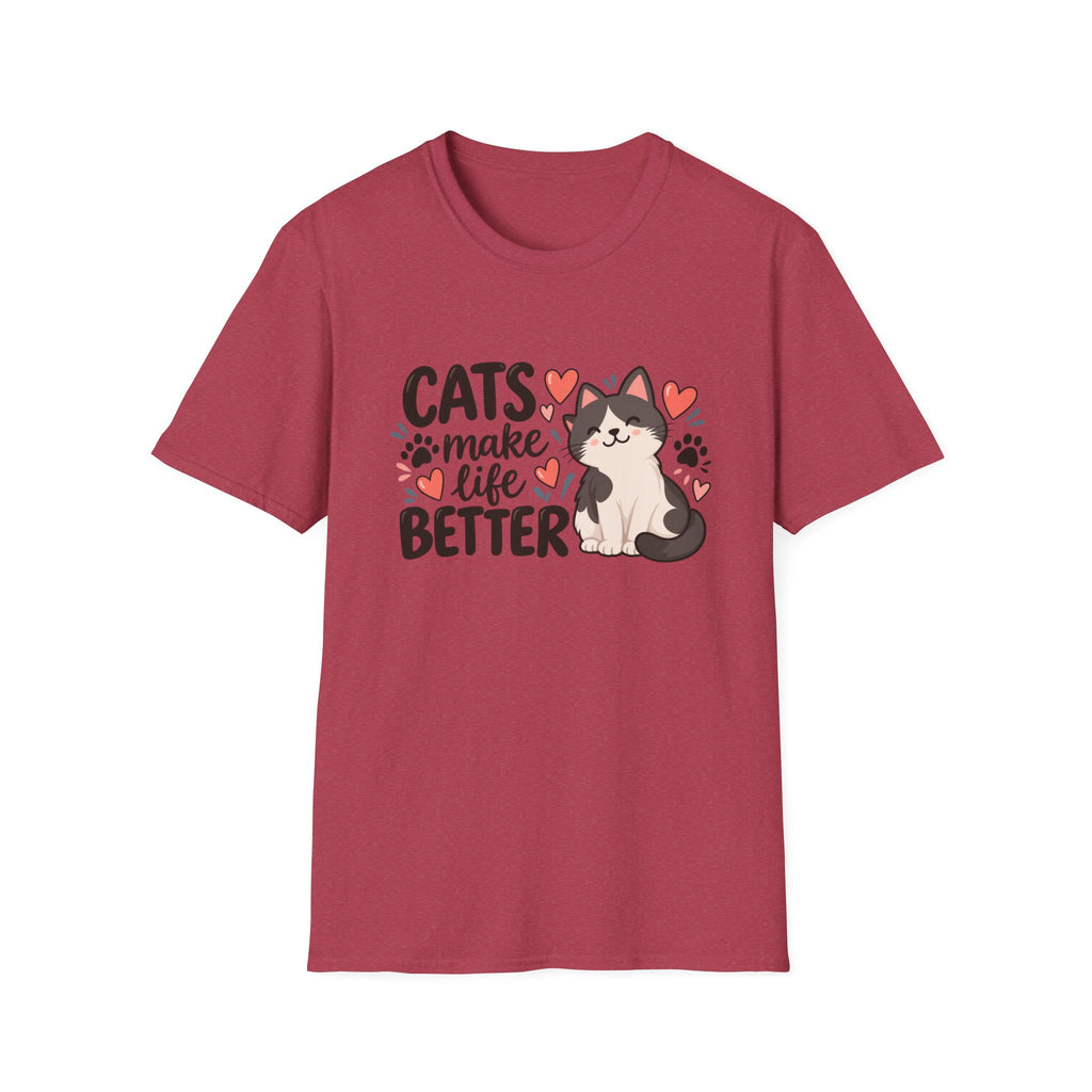 Cats Make Life Better – Cat Lover T-Shirt