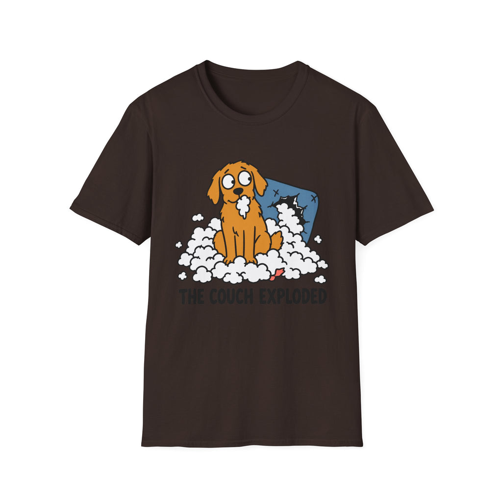 The Couch Exploded Dog T-Shirt
