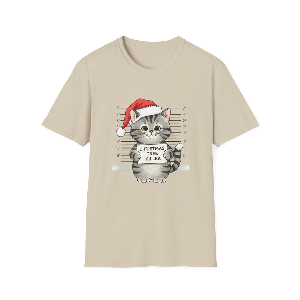 Christmas Tree Killer Cat T-Shirt