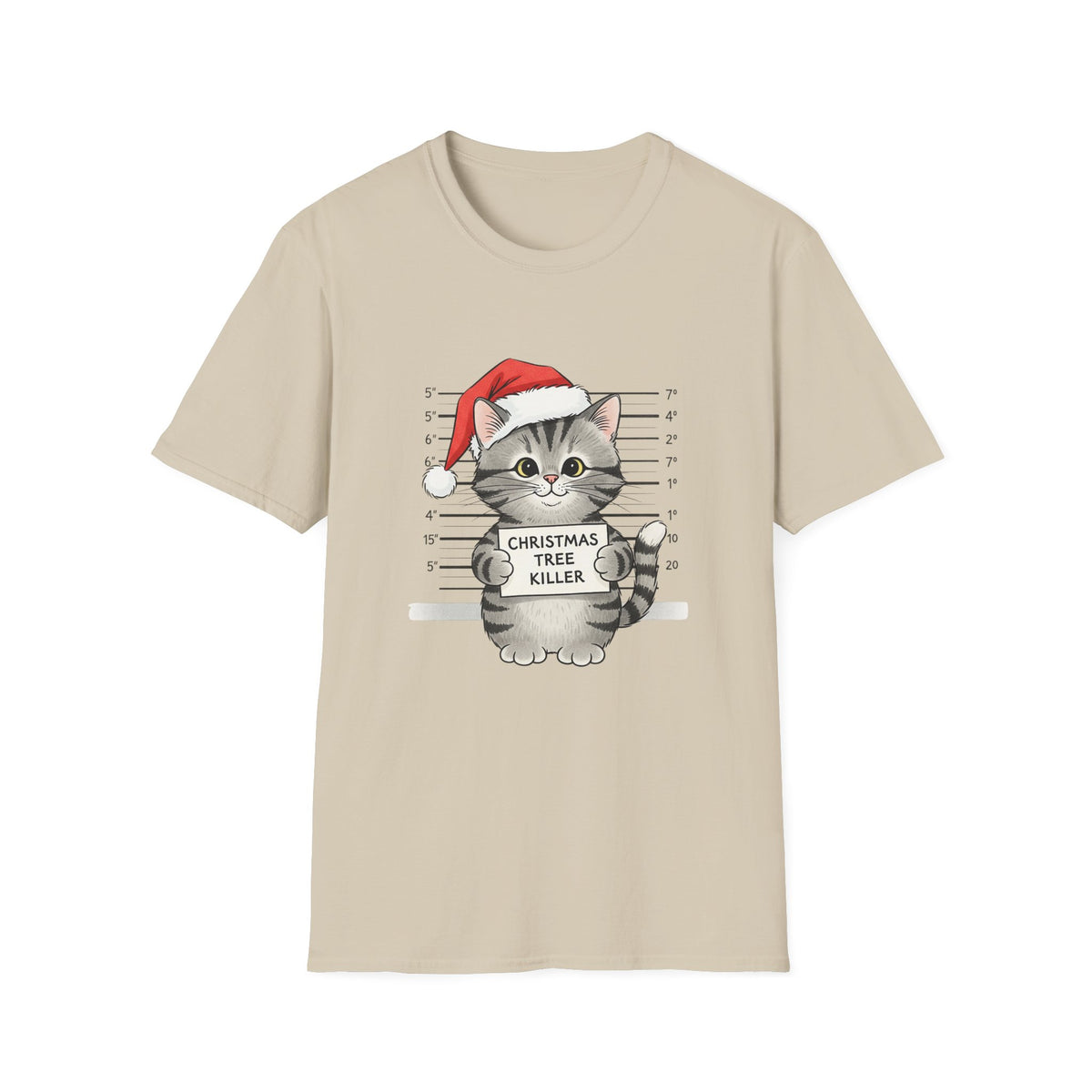Christmas Tree Killer Cat T-Shirt