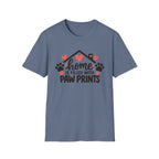 Home Is Filled With Paw Prints – Cat & Dog T-Shirt