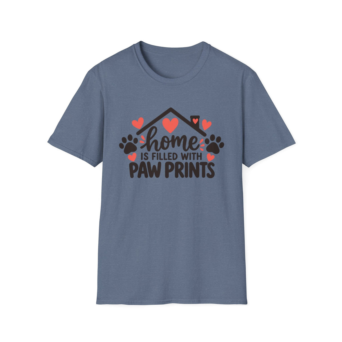 Home Is Filled With Paw Prints T-Shirt
