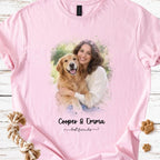 Pet & Owner | Watercolor Portrait | Photo & Names - MeshMesh Customs